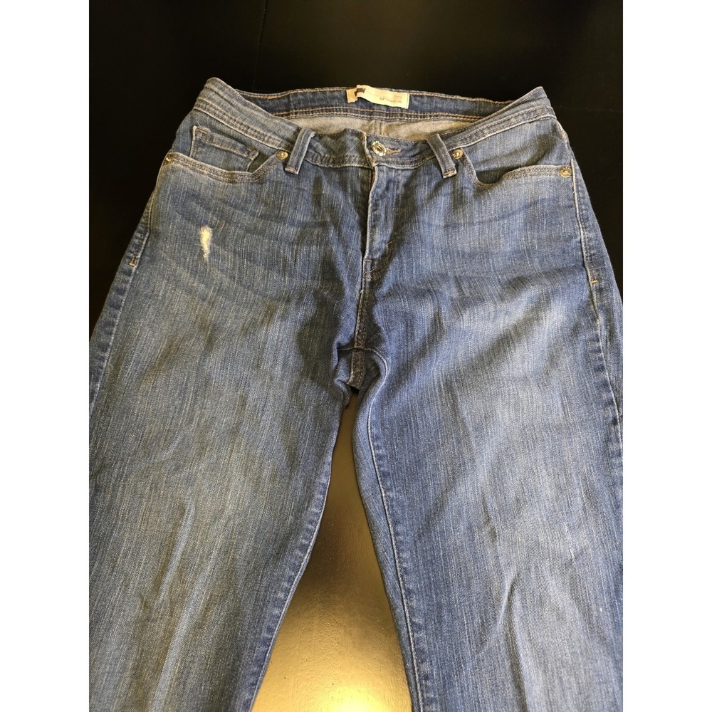 Levi's 529 Curvy Straight Leg Jeans Women's W30 L32 Medium Wash Stretch